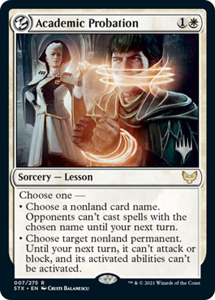Academic Probation 7 card from Promo Pack: Strixhaven