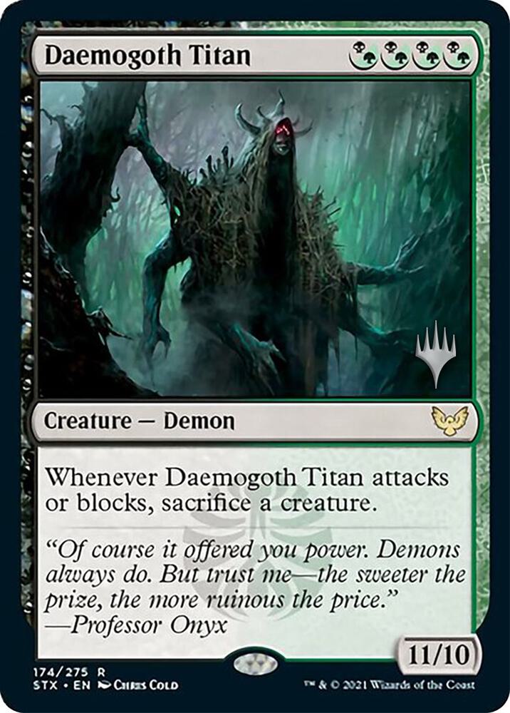 Daemogoth Titan 174 card from Promo Pack: Strixhaven