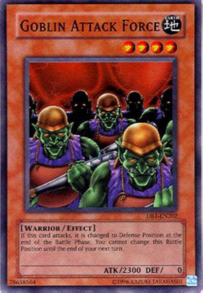 Goblin Attack Force DB1-EN202 card from Dark Beginning 1