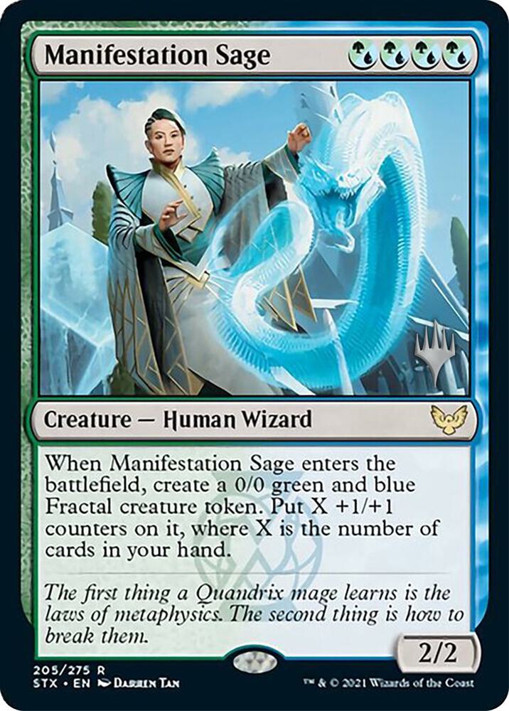 Manifestation Sage 205 card from Promo Pack: Strixhaven
