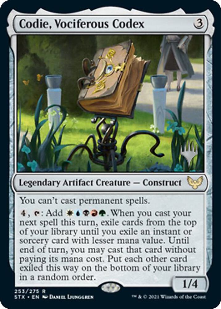 Codie, Vociferous Codex 253 card from Promo Pack: Strixhaven