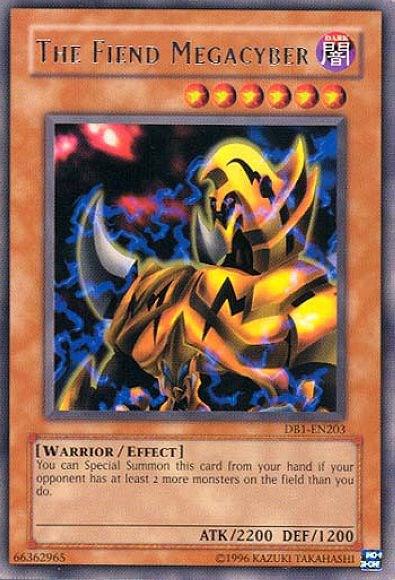 The Fiend Megacyber DB1-EN203 card from Dark Beginning 1