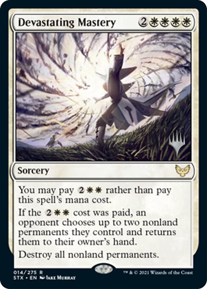 Devastating Mastery 14 card from Promo Pack: Strixhaven