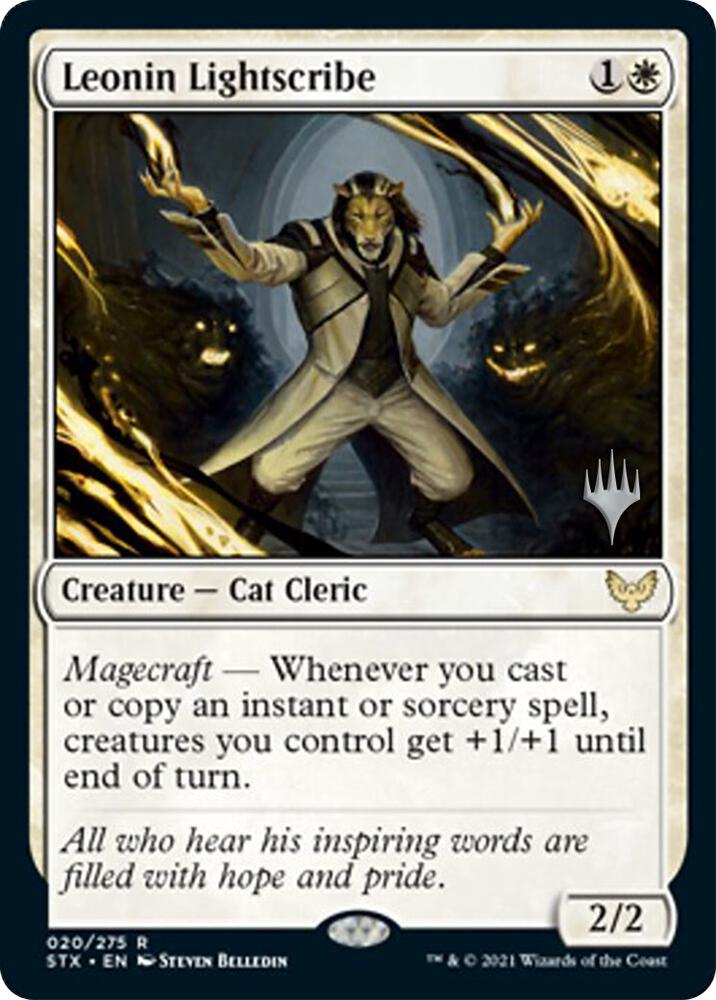 Leonin Lightscribe 20 card from Promo Pack: Strixhaven