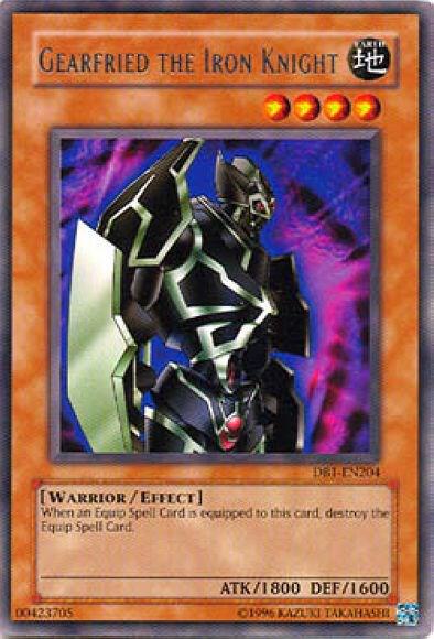 Gearfried the Iron Knight DB1-EN204 card from Dark Beginning 1