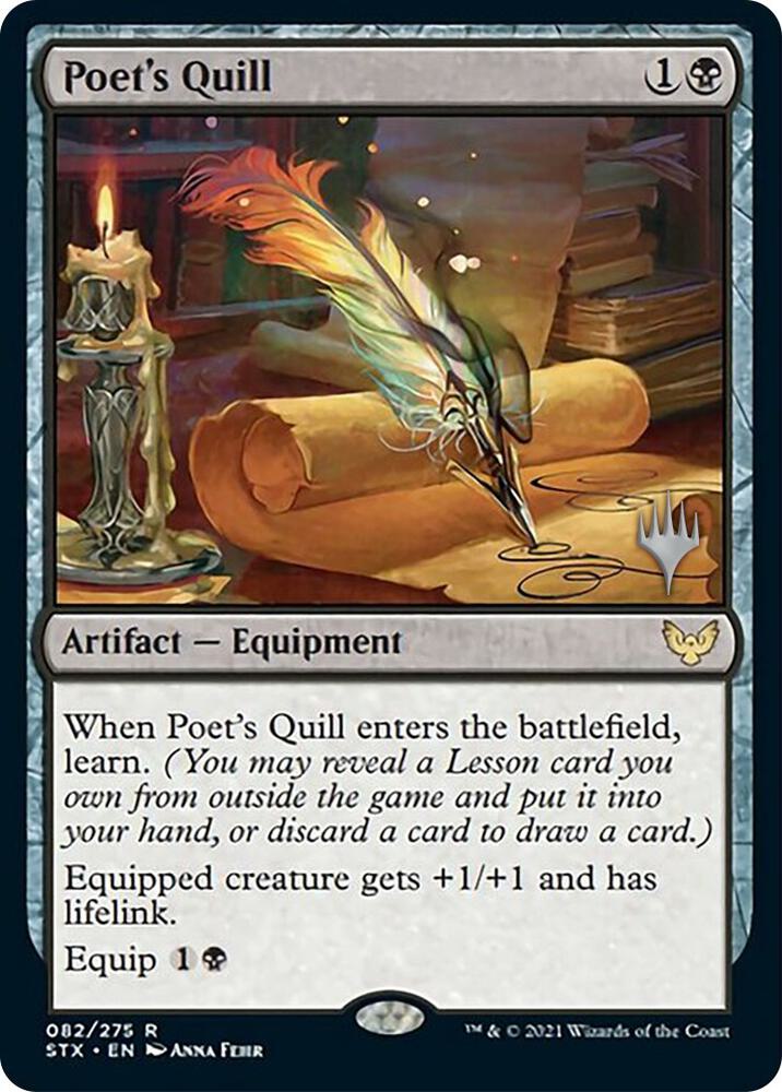 Poet's Quill 82 card from Promo Pack: Strixhaven