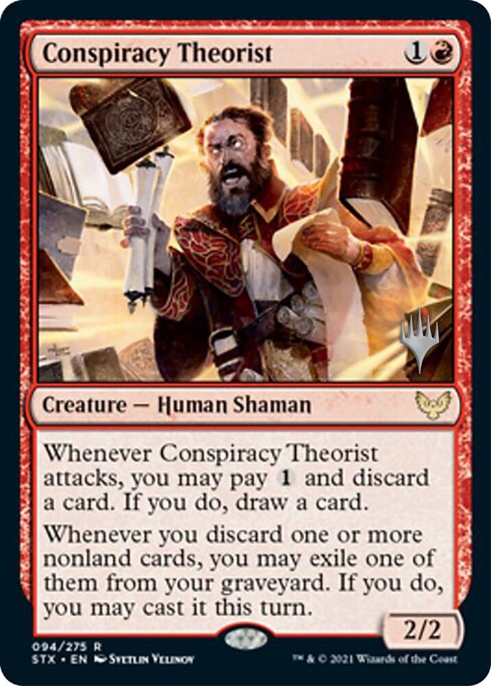 Conspiracy Theorist 94 card from Promo Pack: Strixhaven