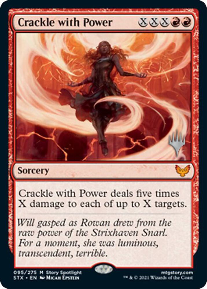 Crackle with Power 95 card from Promo Pack: Strixhaven