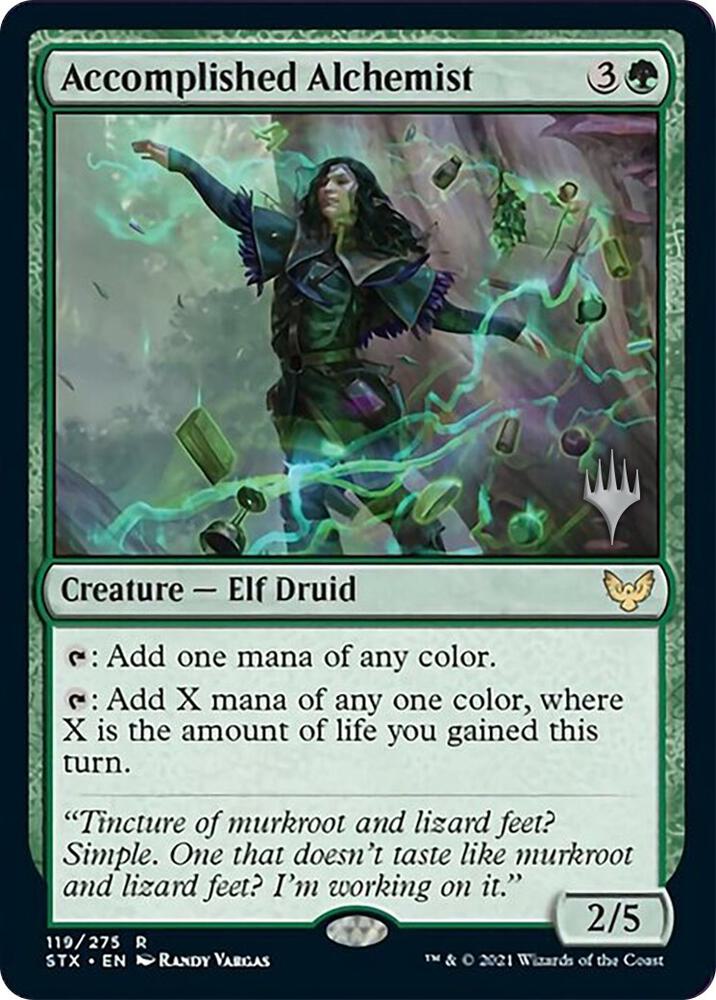 Accomplished Alchemist 119 card from Promo Pack: Strixhaven