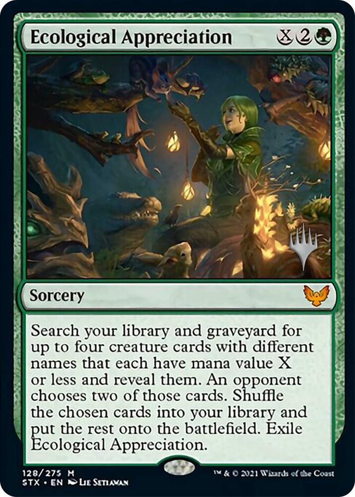 Ecological Appreciation 128 card from Promo Pack: Strixhaven