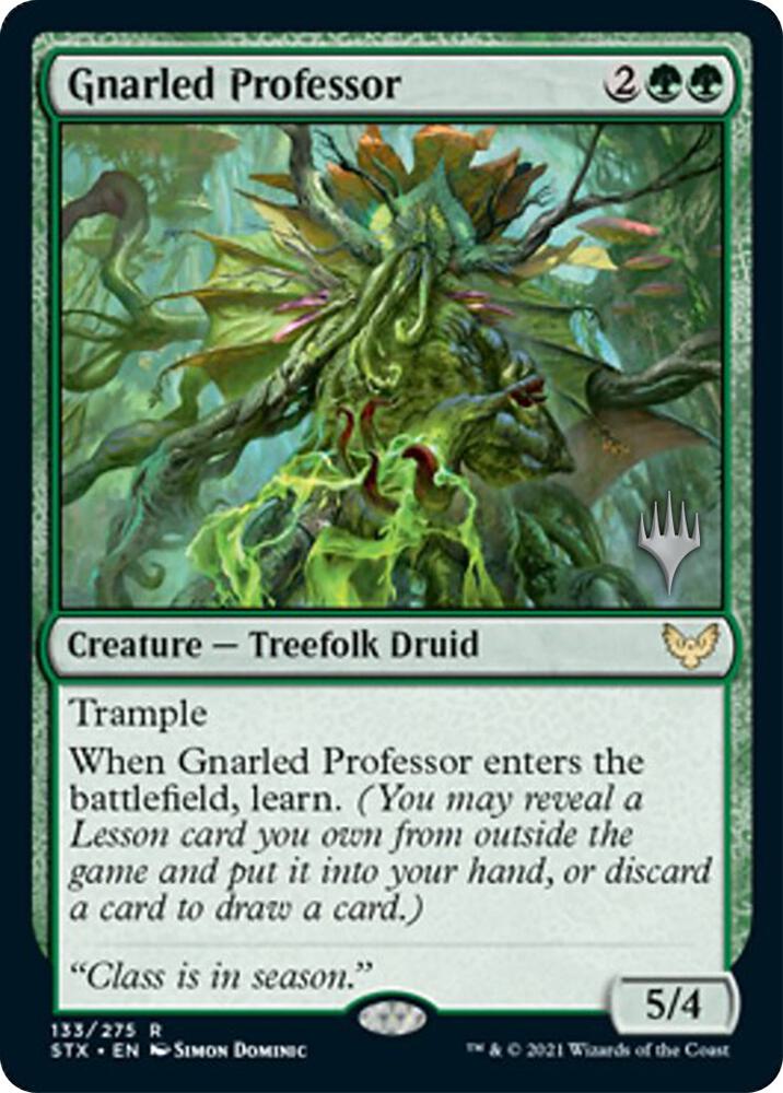 Gnarled Professor 133 card from Promo Pack: Strixhaven