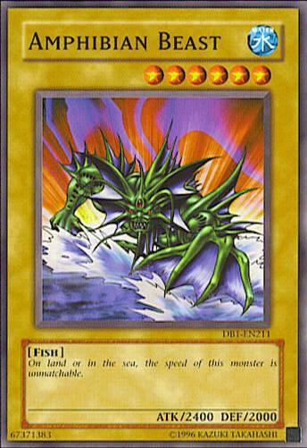 Amphibian Beast DB1-EN211 card from Dark Beginning 1