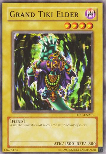 Grand Tiki Elder DB1-EN213 card from Dark Beginning 1