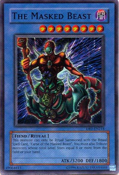 The Masked Beast DB1-EN214 card from Dark Beginning 1