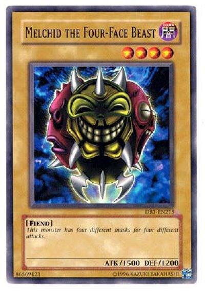 Melchid the Four-Face Beast DB1-EN215 card from Dark Beginning 1