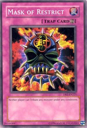 Mask of Restrict DB1-EN221 card from Dark Beginning 1