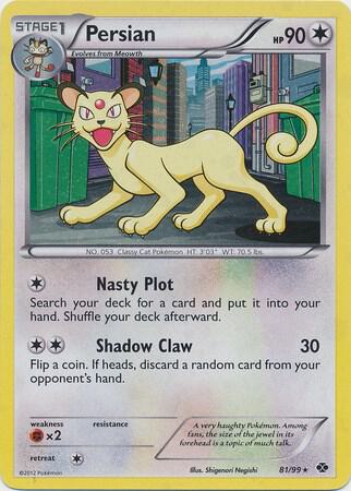 Persian - 81/99 (Cosmos Holo) 081/099 card from Blister Exclusives