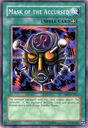 Mask of the Accursed DB1-EN222 card from Dark Beginning 1