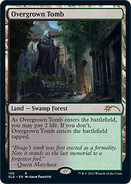 Overgrown Tomb 130 card from Secret Lair Drop Series
