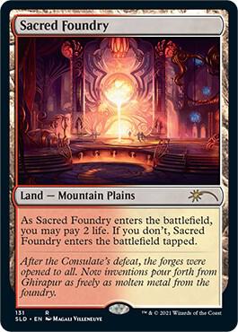 Sacred Foundry 131 card from Secret Lair Drop Series