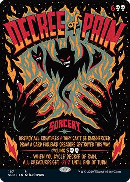 Decree of Pain 187 card from Secret Lair Drop Series