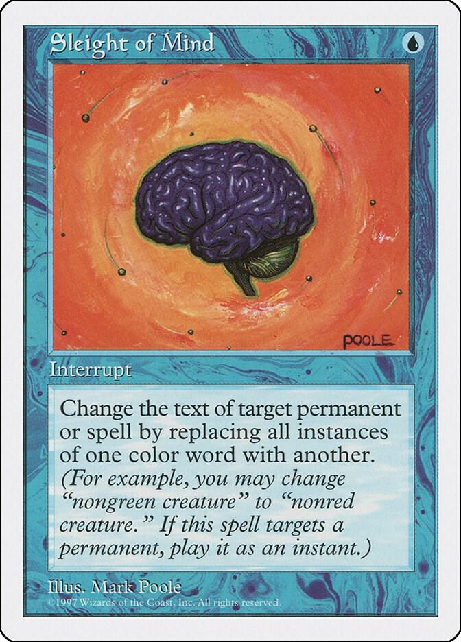 Sleight of Mind card from Fifth Edition