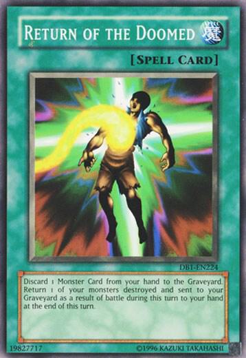 Return of the Doomed DB1-EN224 card from Dark Beginning 1