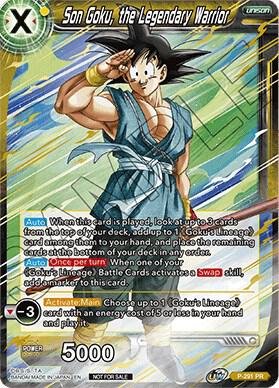 Son Goku, the Legendary Warrior P-291 card from Promotion Cards