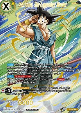 Son Goku, the Legendary Warrior (Gold Stamped) P-291 card from Promotion Cards