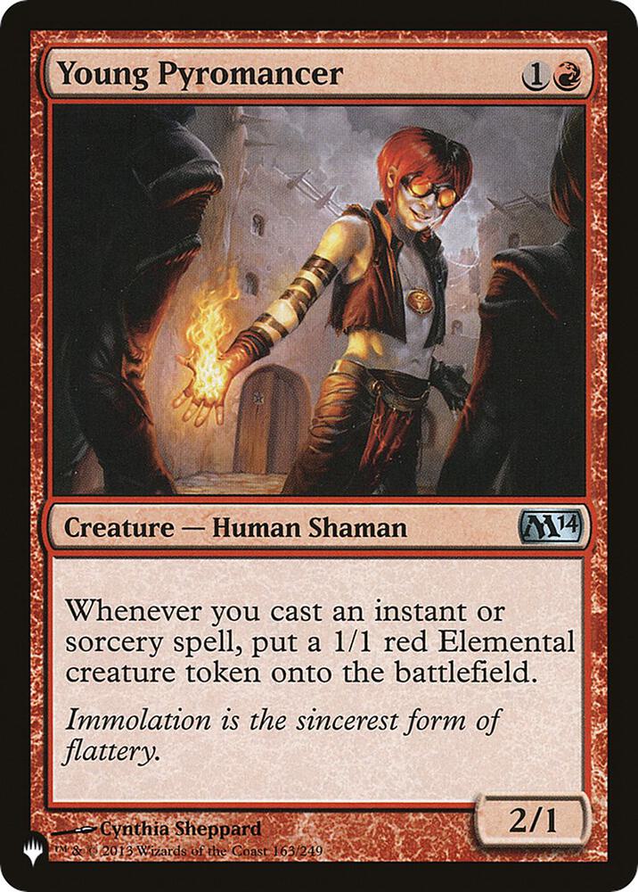 Young Pyromancer (M14) 163/249 card from The List Reprints