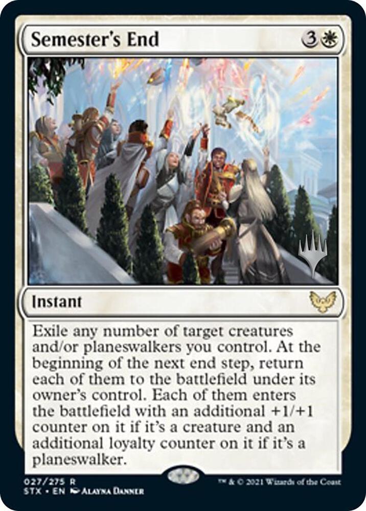 Semester's End 27 card from Promo Pack: Strixhaven
