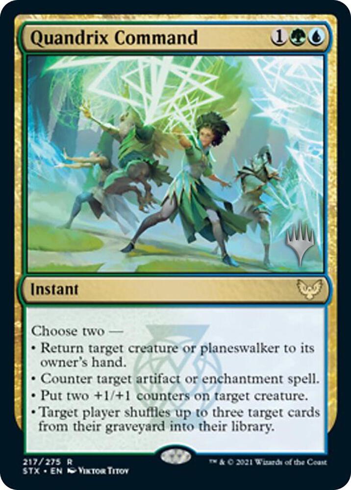 Quandrix Command 217 card from Promo Pack: Strixhaven