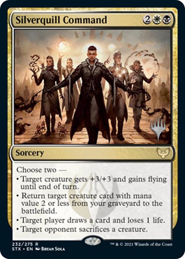 Silverquill Command 232 card from Promo Pack: Strixhaven