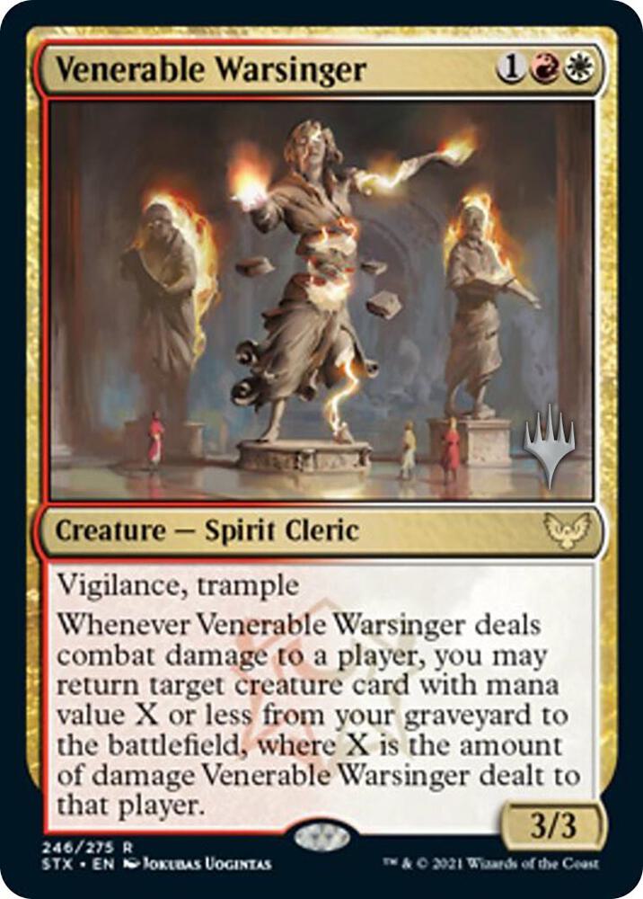 Venerable Warsinger 246 card from Promo Pack: Strixhaven