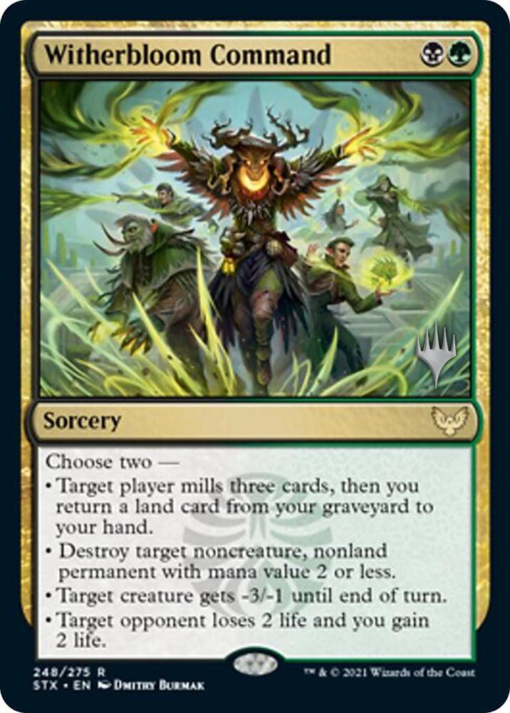 Witherbloom Command 248 card from Promo Pack: Strixhaven