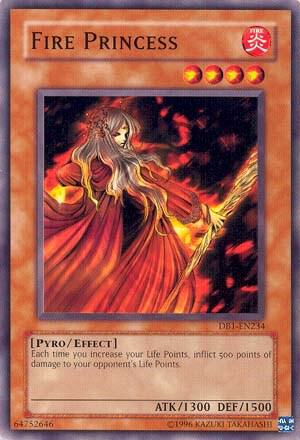 Fire Princess DB1-EN234 card from Dark Beginning 1