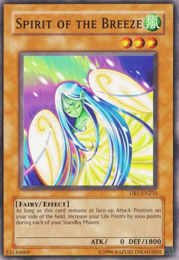 Spirit of the Breeze DB1-EN235 card from Dark Beginning 1