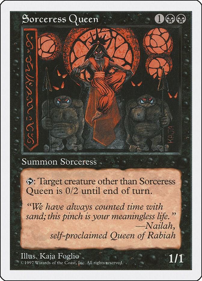 Sorceress Queen card from Fifth Edition