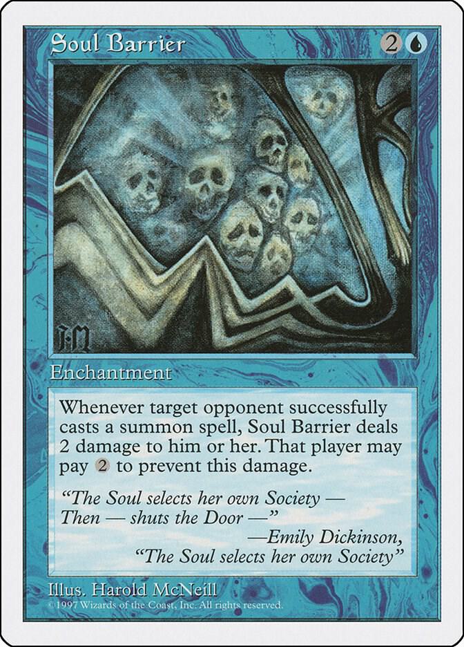 Soul Barrier card from Fifth Edition