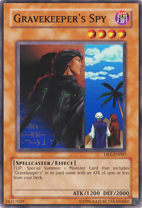 Gravekeeper's Spy DR1-EN007 card from Dark Revelation Volume 1