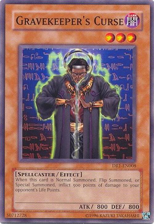 Gravekeeper's Curse DR1-EN008 card from Dark Revelation Volume 1