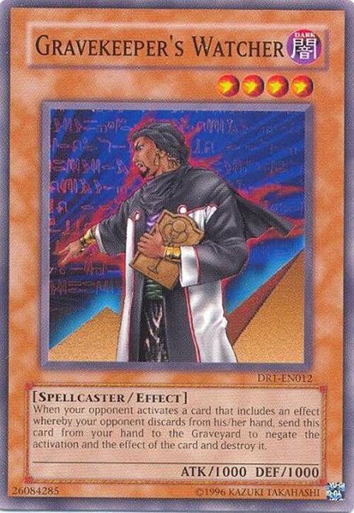 Gravekeeper's Watcher DR1-EN012 card from Dark Revelation Volume 1