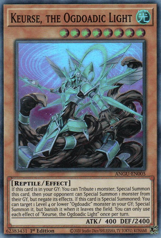 Keurse, the Ogdoadic Light ANGU-EN005 card from Ancient Guardians