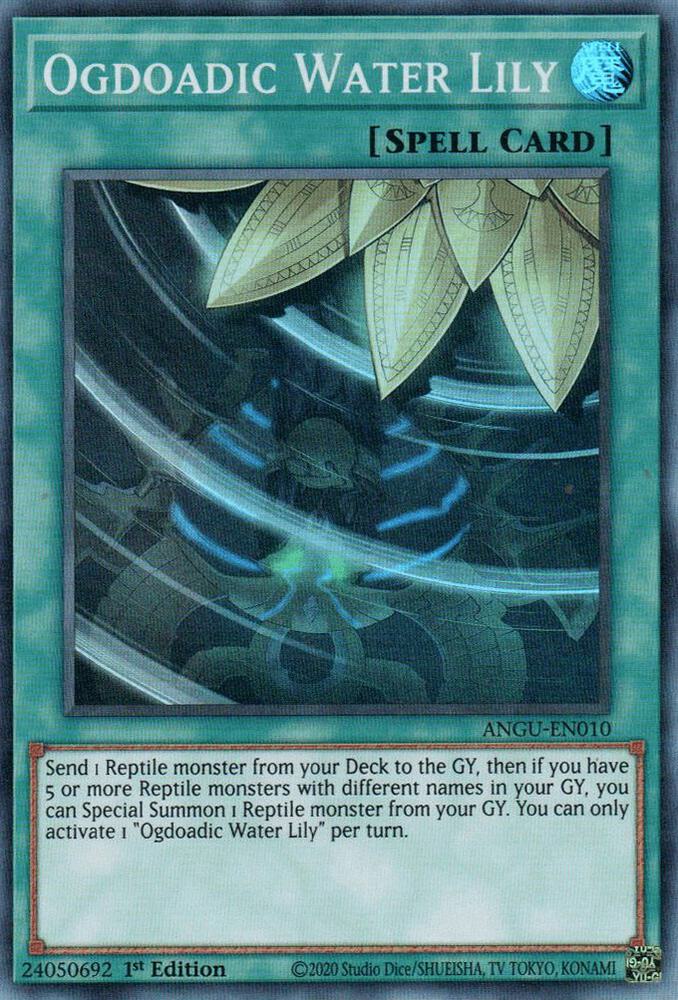 Ogdoadic Water Lily ANGU-EN010 card from Ancient Guardians