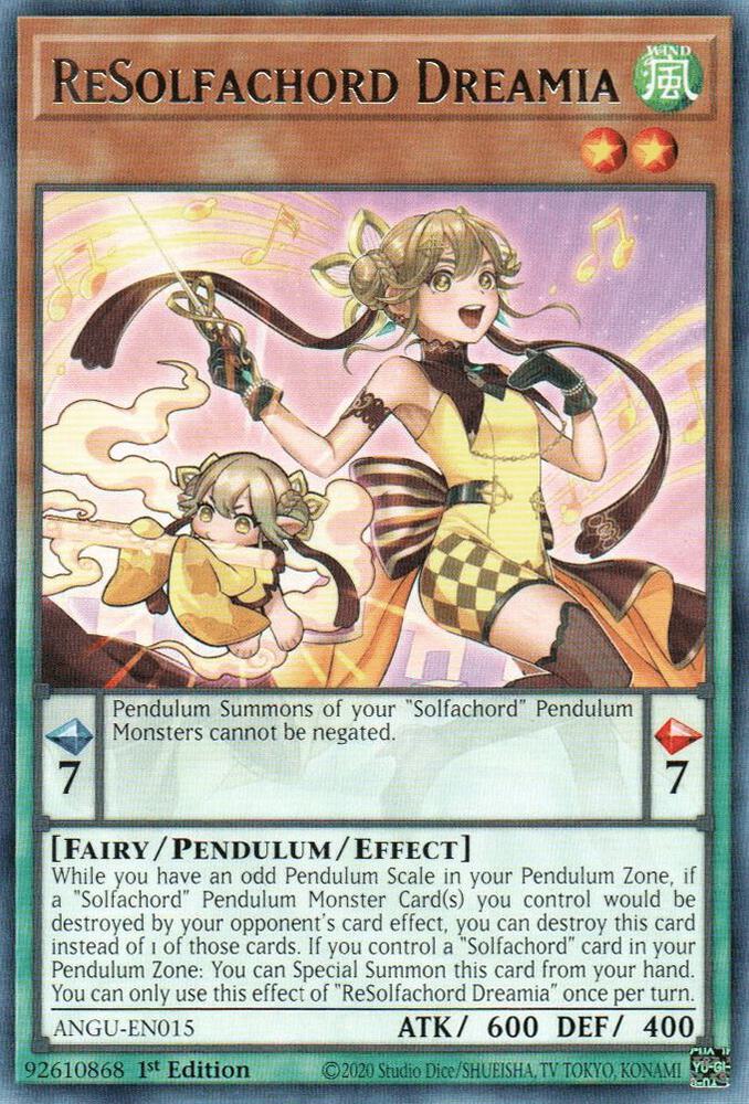 ReSolfachord Dreamia ANGU-EN015 card from Ancient Guardians