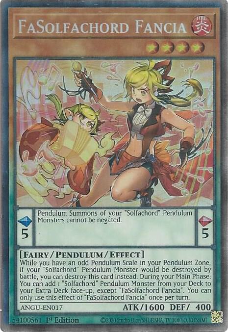 FaSolfachord Fancia (CR) ANGU-EN017 card from Ancient Guardians