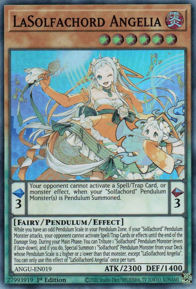 LaSolfachord Angelia ANGU-EN019 card from Ancient Guardians