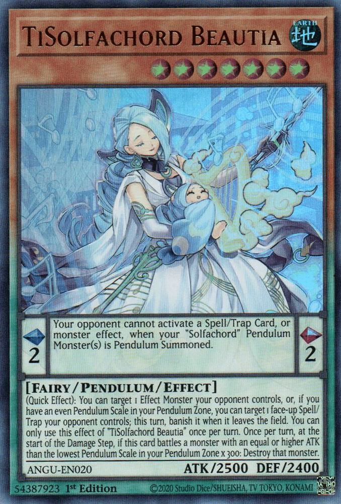 TiSolfachord Beautia ANGU-EN020 card from Ancient Guardians