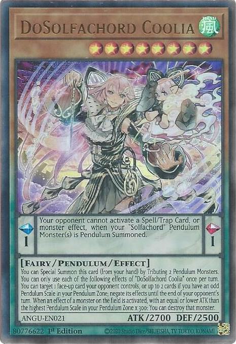 DoSolfachord Coolia ANGU-EN021 card from Ancient Guardians