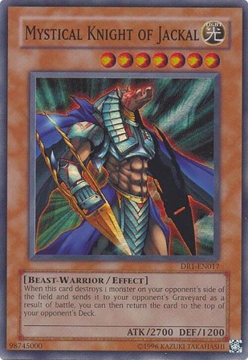 Mystical Knight of Jackal DR1-EN017 card from Dark Revelation Volume 1